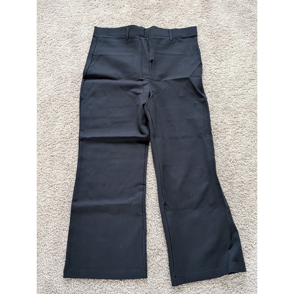 Quince Ultra Stretch Ponte Bootcut Pants Navy Blue Womens XL (Fits 34x27) NWT